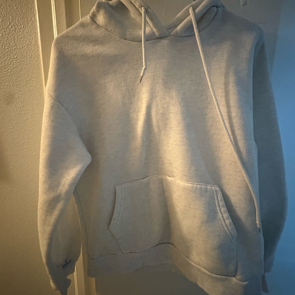 SHEIN Heather Gray Hoodie Sweater